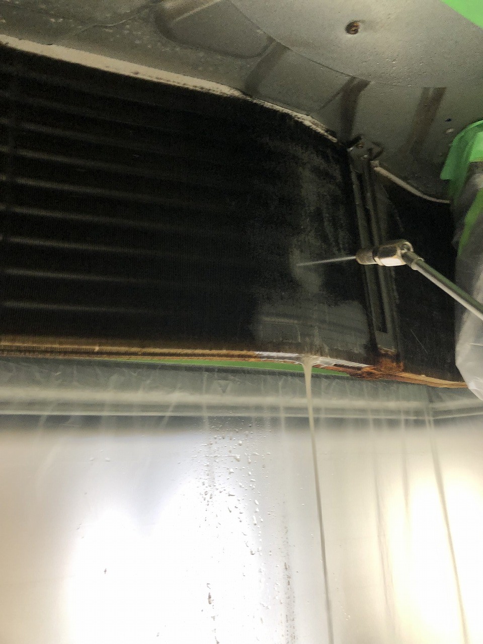熱交換器洗浄中